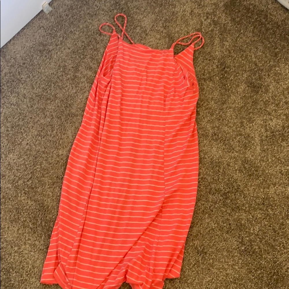 Pink striped dress